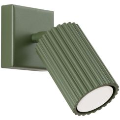 Sollux Lighting Karbon nástenná lampa 1x10 W zelená SL.1616