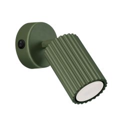 Sollux Lighting Karbon nástenná lampa 1x10 W zelená SL.1617