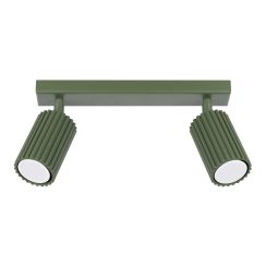 Sollux Lighting Karbon stropné svietidlo 2x10 W zelená SL.1618