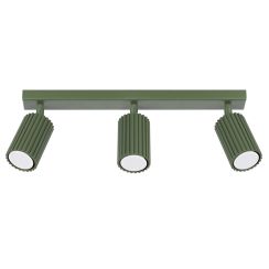 Sollux Lighting Karbon stropné svietidlo 3x10 W zelená SL.1619
