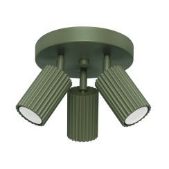 Sollux Lighting Karbon stropné svietidlo 3x10 W zelená SL.1620