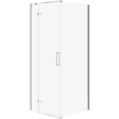 Cersanit City sprchovací kút 80x80 cm obdĺžniková chromová lesklé/priehľadné sklo S584-104