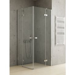 New Trendy Reflexa sprchovací kút 120x100 cm štvorcová chromová lesklé/priehľadné sklo EXK-5176