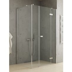 New Trendy Reflexa sprchovací kút 150x80 cm štvorcová chromová lesklé/priehľadné sklo EXK-5088