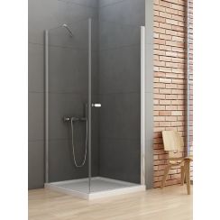 New Trendy New Soleo sprchovací kút 80x70 cm štvorcová chromová lesklé/priehľadné sklo D-0140A/D-0086B
