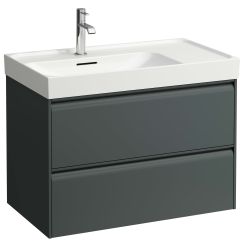 Laufen Meda skrinka 44.8x78.4x51.5 cm závesná kúpeľňová skrinka pod umývadlo sivá H4216020112661