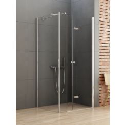 New Trendy New Soleo sprchovací kút 100x80 cm štvorcová chromová lesklé/priehľadné sklo K-0377