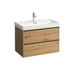 Laufen Meda skrinka 78.4x44.8x51.5 cm závesná kúpeľňová skrinka pod umývadlo dub H4216120112671