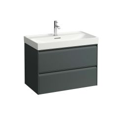 Laufen Meda skrinka 78.4x44.8x51.5 cm závesná kúpeľňová skrinka pod umývadlo sivá H4216120112661