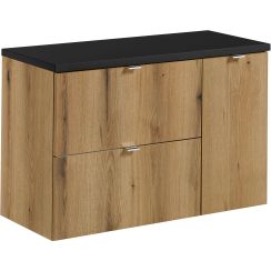 Súprava skrinka Comad Nova Oak NOVA OAK A 82-60-2S, skrinka Comad Nova Oak NOVA OAK A 81-30-1D(W81-02A), NOVA BLACK B 89-90
