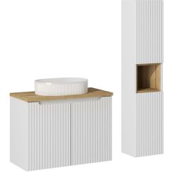 Súprava skrinka Comad Nova White NOVA WHITE 82-80-2D, skrinka Comad Nova White NOVA WHITE 80-03-2D, BEYOND 5 WHITE ( E-6564 ), NOVA OAK A 83-27-Q(W83-04A), NOVA OAK A 89-80