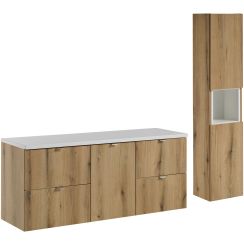 Súprava skrinka Comad Nova Oak NOVA OAK A 82-50-2S, skrinka Comad Nova Oak NOVA OAK 81-40-1DK, NOVA OAK A 80-03-2D(W80-01A), NOVA WHITE 89-140, NOVA WHITE 83-27-Q