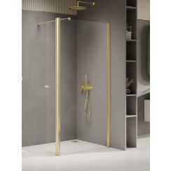 New Trendy New Soleo Light Gold stena sprchového kúta walk -in 120 cm zlatá lesklý/sklo priehľadné K-1974