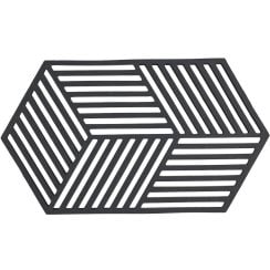 Zone Denmark Hexagon kuchynské podložky 24x14x cm čierna 31610