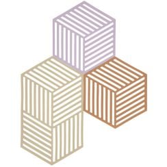 Zone Denmark Hexagon kuchynské podložky 24x14x cm mix farieb 32701