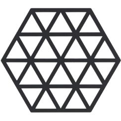 Zone Denmark Triangles kuchynské podložky 16x14x1 cm čierna 330225
