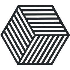 Zone Denmark Hexagon kuchynské podložky 16x14x cm čierna 330135