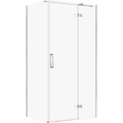 Cersanit City sprchovací kút 100x80 cm štvorcová chromová lesklé/priehľadné sklo S584-094