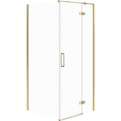 Cersanit City sprchovací kút 80x80 cm obdĺžniková zlatá lesklé/priehľadné sklo S584-079