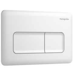 Hansgrohe iFrame Original Q splachovacie tlačidlo do toalety biela 66001700