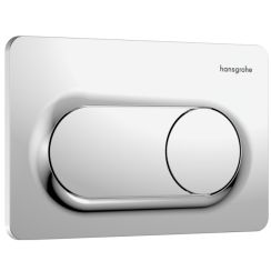 Hansgrohe iFrame Original S splachovacie tlačidlo do toalety lesklý chróm 66002000