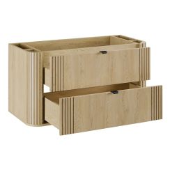 Comad Ovalia Cremona skrinka 100x45.8x53 cm závesná kúpeľňová skrinka pod umývadlo dub OVALIA CREMONA 82-100-46-2S