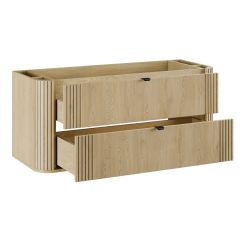 Comad Ovalia Cremona skrinka 120x45.8x53 cm závesná kúpeľňová skrinka pod umývadlo dub OVALIA CREMONA 82-120-46-2S