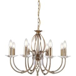 Elstead Lighting Aegean závesné svietidlo x60 W mosadzná AG8-AGED-BRASS