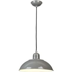 Elstead Lighting Franklin závesné svietidlo 1x60 W sivá/popolnato sivá FRANKLIN-P-GY