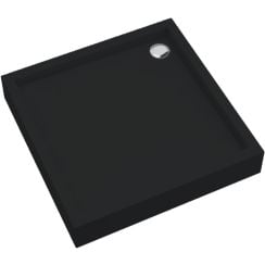 Schedpol Medium Black Mat štvorcová sprchová vanička 90x90 cm čierna 3.4731/C/MG