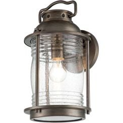 Elstead Lighting Ashland Bay nástenná lampa 1x60 W hnedá KL-ASHLANDBAY2-L-BU