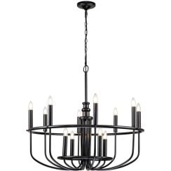 Elstead Lighting Capitol Hill závesné svietidlo x40 W čierna KL-CAPITOL-HILL12-BLK