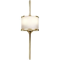Elstead Lighting Mona nástenná lampa 2x3 W mosadzná KL-MONA-S-PB