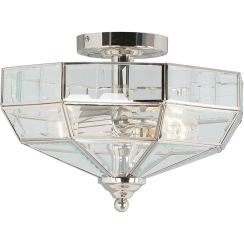 Elstead Lighting Old Park stropné svietidlo 2x60 W niklová OLD-PARK-PN