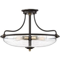 Elstead Lighting Griffin stropné svietidlo 3x60 W mosadzná-hnedá QZ-GRIFFIN-SFM-C-PNAB