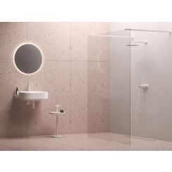 Ravak Walk in Free stena sprchovacieho kúta 150 cm biela matný/sklo priehľadné GW9FP0E0SZ1