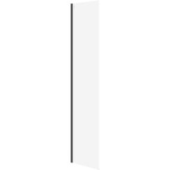 Cersanit Mille stena sprchového kúta walk -in 50 cm čierna matný/sklo priehľadné S161-016