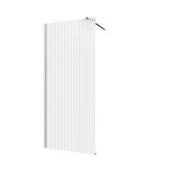 Invena stena sprchového kúta walk -in 100 cm chróm polomatný/vzorované sklo AK-32-109