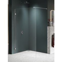 New Trendy Avexa Nickel Brushed stena sprchového kúta walk -in 150 cm brúsený/sklo priehľadné EXK-8644
