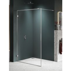 New Trendy Avexa Nickel Brushed stena sprchového kúta walk -in 130 cm brúsený/sklo priehľadné EXK-8654