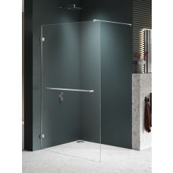 New Trendy Avexa Nickel Brushed stena sprchového kúta walk -in 140 cm brúsený/sklo priehľadné EXK-8725