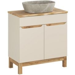Súprava skrinka Comad Bali Cashmere BALI CASHMERE 82-80-46-2D, umývadlo Comad Anna UN-ANNA-MY1, NATURE WOTAN 89-80-46 M