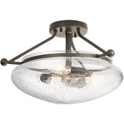 Quintiesse Belle stropné svietidlo 3x40 W hnedá QN-BELLE-SF-OZ