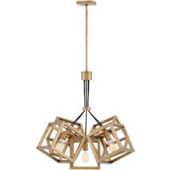 Quintiesse Ensemble závesné svietidlo 5x60 W hnedá QN-ENSEMBLE5P-BB