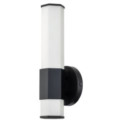 Quintiesse Facet nástenná lampa 1x12 W čierna-opálová QN-FACET-LED1-BK-BATH