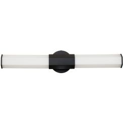 Quintiesse Facet nástenná lampa 2x12 W čierna-opálová QN-FACET-LED2-BK-BATH