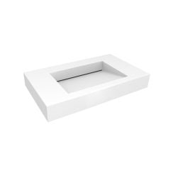 Oltens Stila umývadlo 100x45 cm obdĺžnik klasické umývadlo biela 40003900