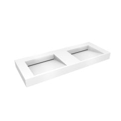 Oltens Stila umývadlo 120x45 cm obdĺžnik klasické umývadlo-dvojité biela 40004000