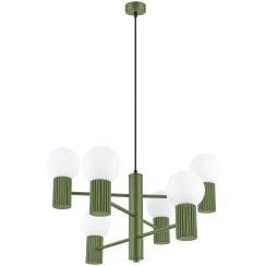 Sollux Lighting Halo závesné svietidlo 6x8 W zelená SL.1832