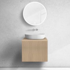 Oltens Lun skrinka 60x44.7x52 cm závesná kúpeľňová skrinka pod umývadlo dub 60027060